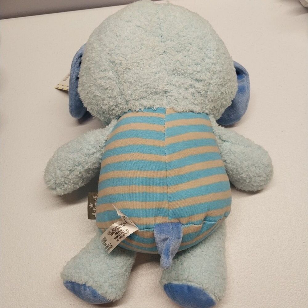 Hallmark Cuddly Puppy Plush Blue Baby Lovey 10" Sewn Eyes NWT Gift - Picture 8 of 16